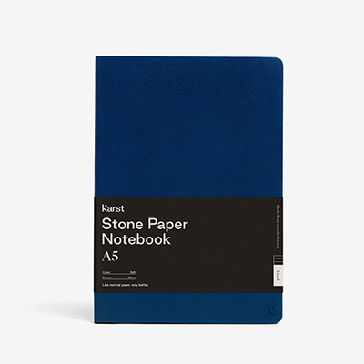 Stone Paper Navy/Blank Блокнот A5