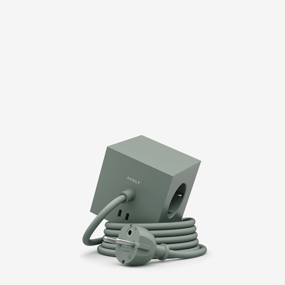 

Square 1 Oak Green Удлинитель USB-C 1,8 м