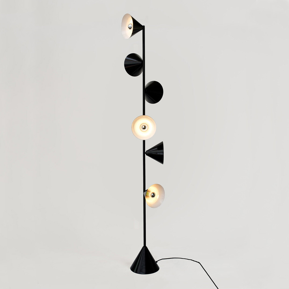 Vertical One Black Напольная лампа fosbury напольный светильник