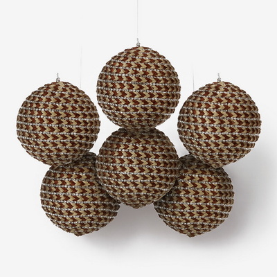 Braided Ball Набор ёлочных шаров 6 шт.