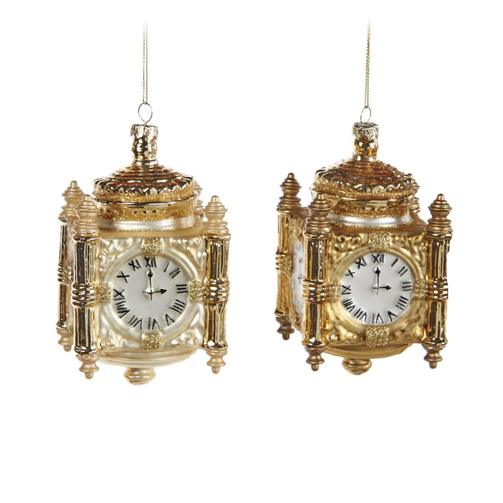 

Gold Clocks Набор из 2 новогодних украшений