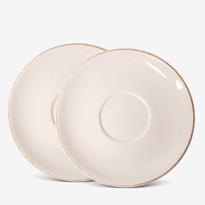 Набор белых тарелок 2 шт.