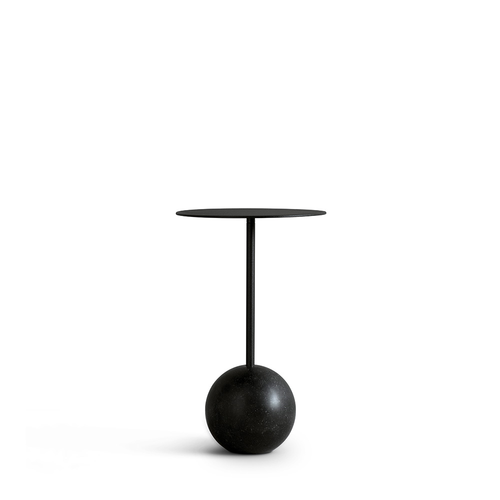 Knockout Round Black/Black Стол приставной от Galerie46