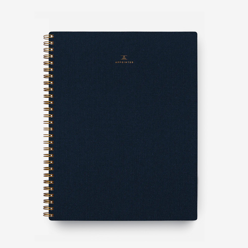 The Notebook Blank Oxford Blue Блокнот альбом для рисования а5 40 листов на гребне
