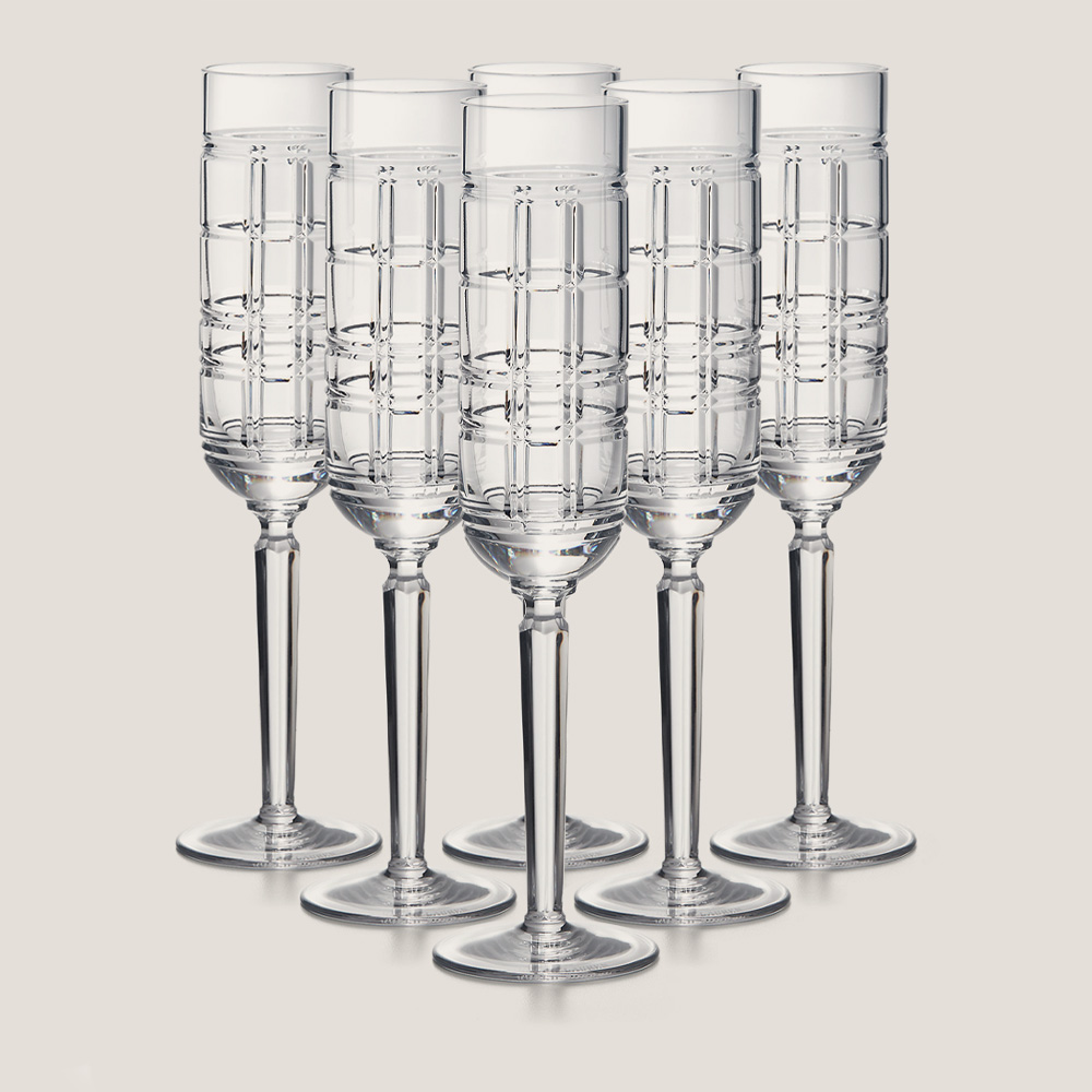 Hudson Plaid Бокалы для шампанского 6 шт. coraline бокалы для шампанского 6 шт