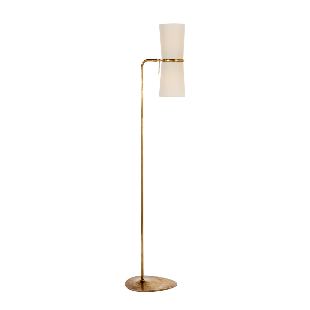 Clarkson Antique Brass Напольная лампа настольная лампа maytoni elegant arm004 11 w 1хe14х40w белый с золотом