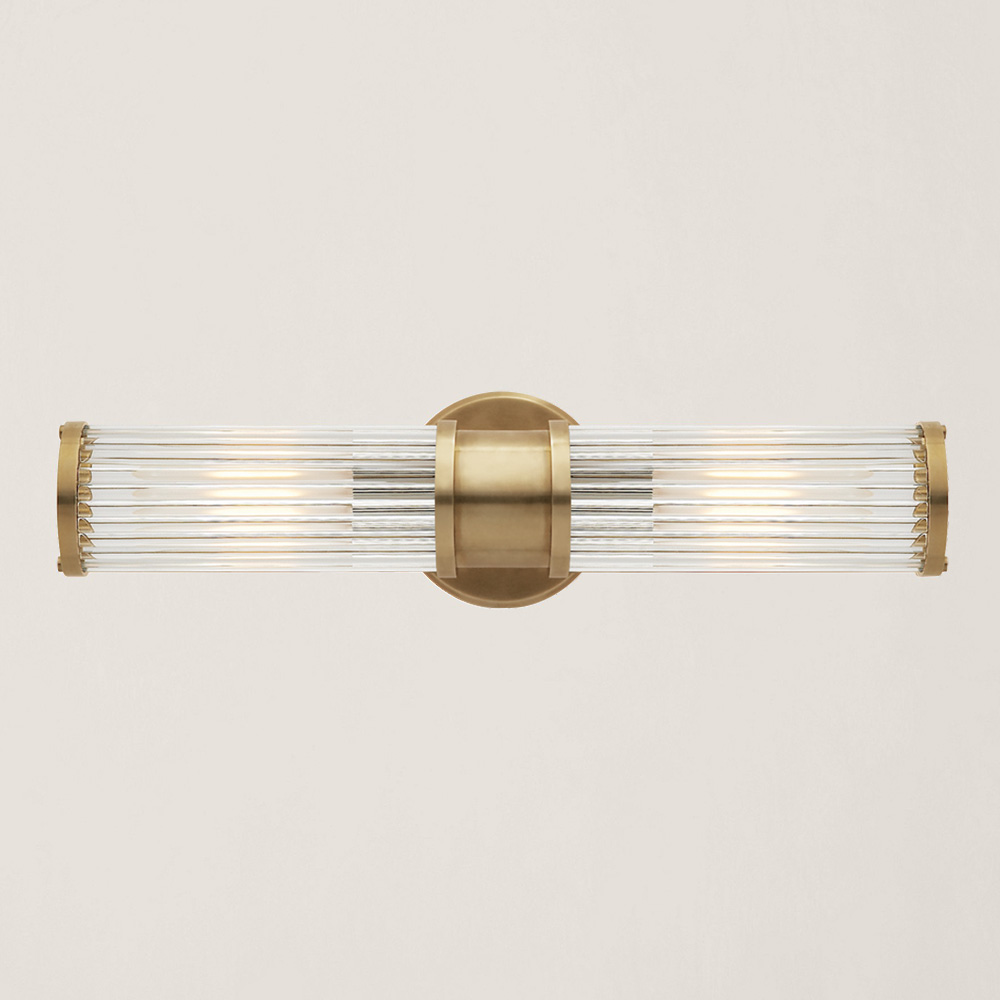 Allen Double Light Brass Бра настенный светодиодный светильник ambrella light wall fw114