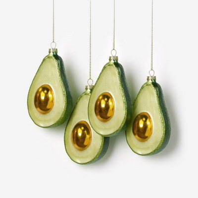 Half Avocado Набор ёлочных игрушек 4 шт.