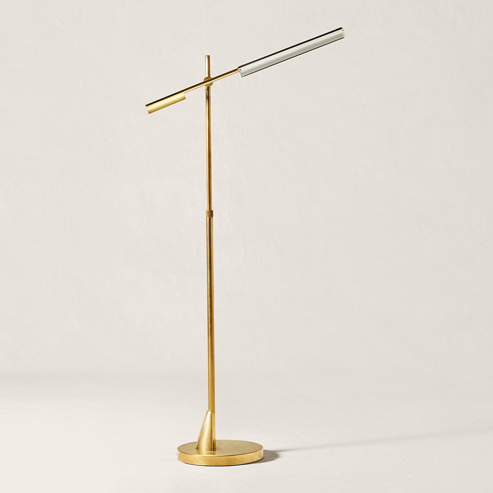 Daley Adjustable Brass Напольная лампа montgomery настольная лампа