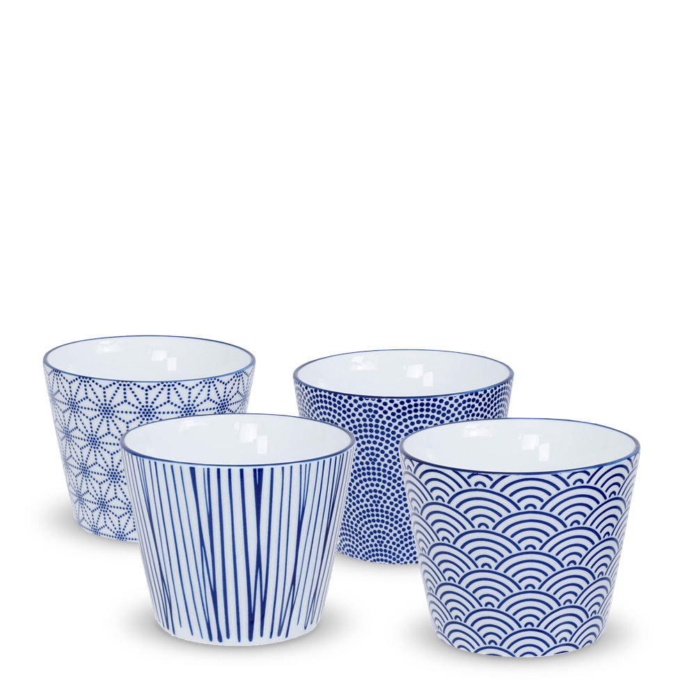 Nippon Blue Набор чашек 4 шт. versailles набор из 6 тарелок для супа