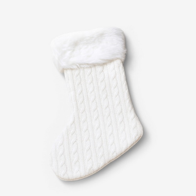 Furry Knitted Носок новогодний