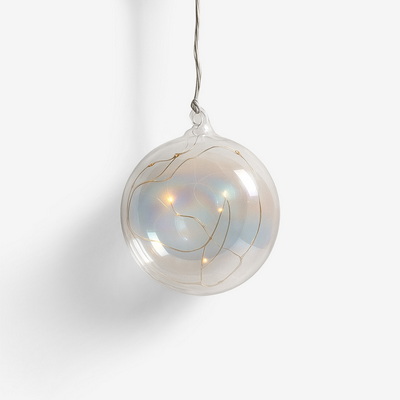 Glass LED Шар ёлочный с подсветкой