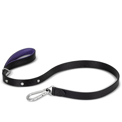 Black Purple Steel Wide Поводок для собак