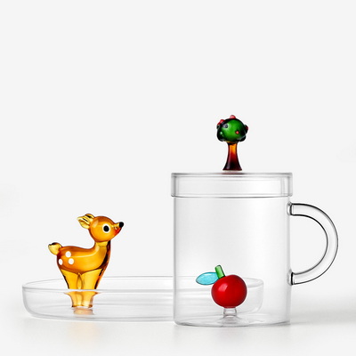 Red Apple & Lonely Fawn Кружка и блюдце