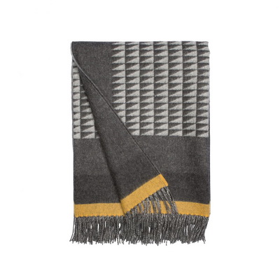 Valley Vertor Grey Ochre Плед Valley Vertor Grey Ochre Плед