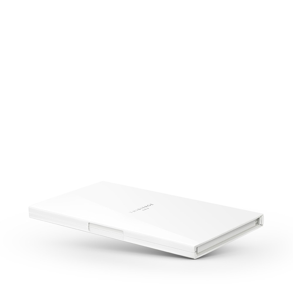 Le Carnet White Gloss - Nickel/White Блокнот M ежедневник в мягкой обложке