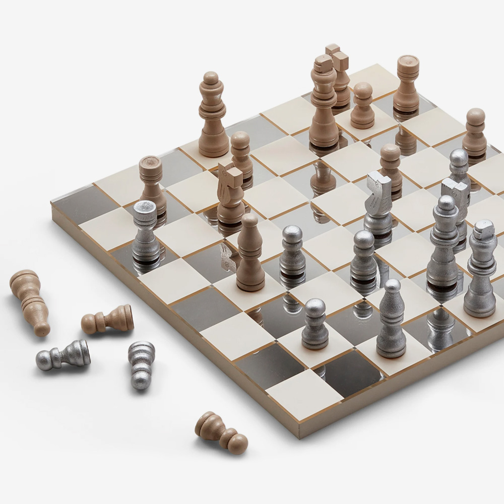 Mirror Шахматы классические обиходные шахматы золотая сказка