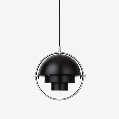 Multi-Lite Chrome/Black Подвесной светильник Small