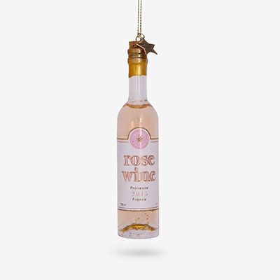 Игрушка ёлочная Rose Wine Bottle