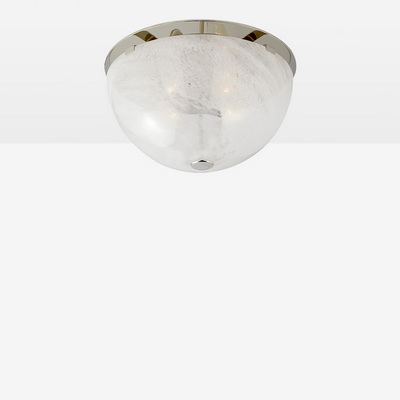 Serein Polished Nickel / White Glass Потолочный накладной светильник M