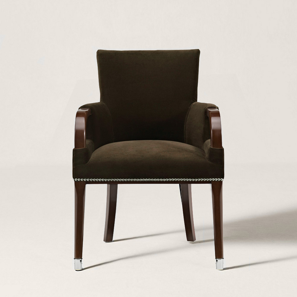 

Brook Street Arm Velvet/Mahogany Стул