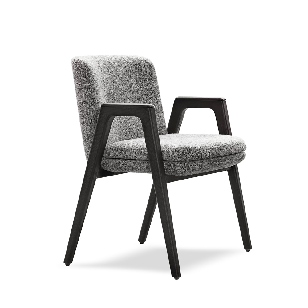 Lance Argento Стул Комплект из 4 стульев плетеный стул марсель из дуба серый