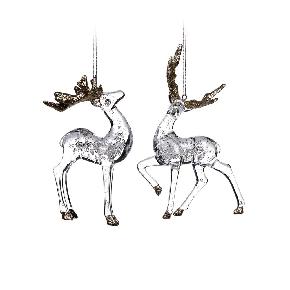 

Crystal Deer Набор из 2 новогодних украшений