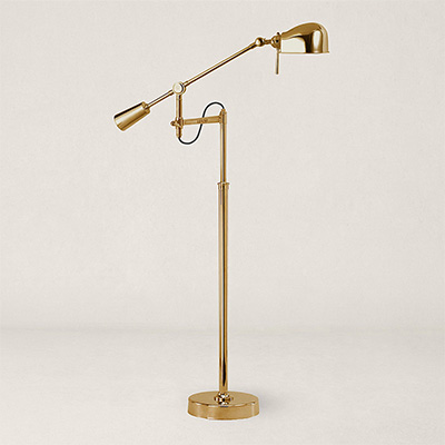 RL '67 Boom-Arm Natural Brass Напольная лампа