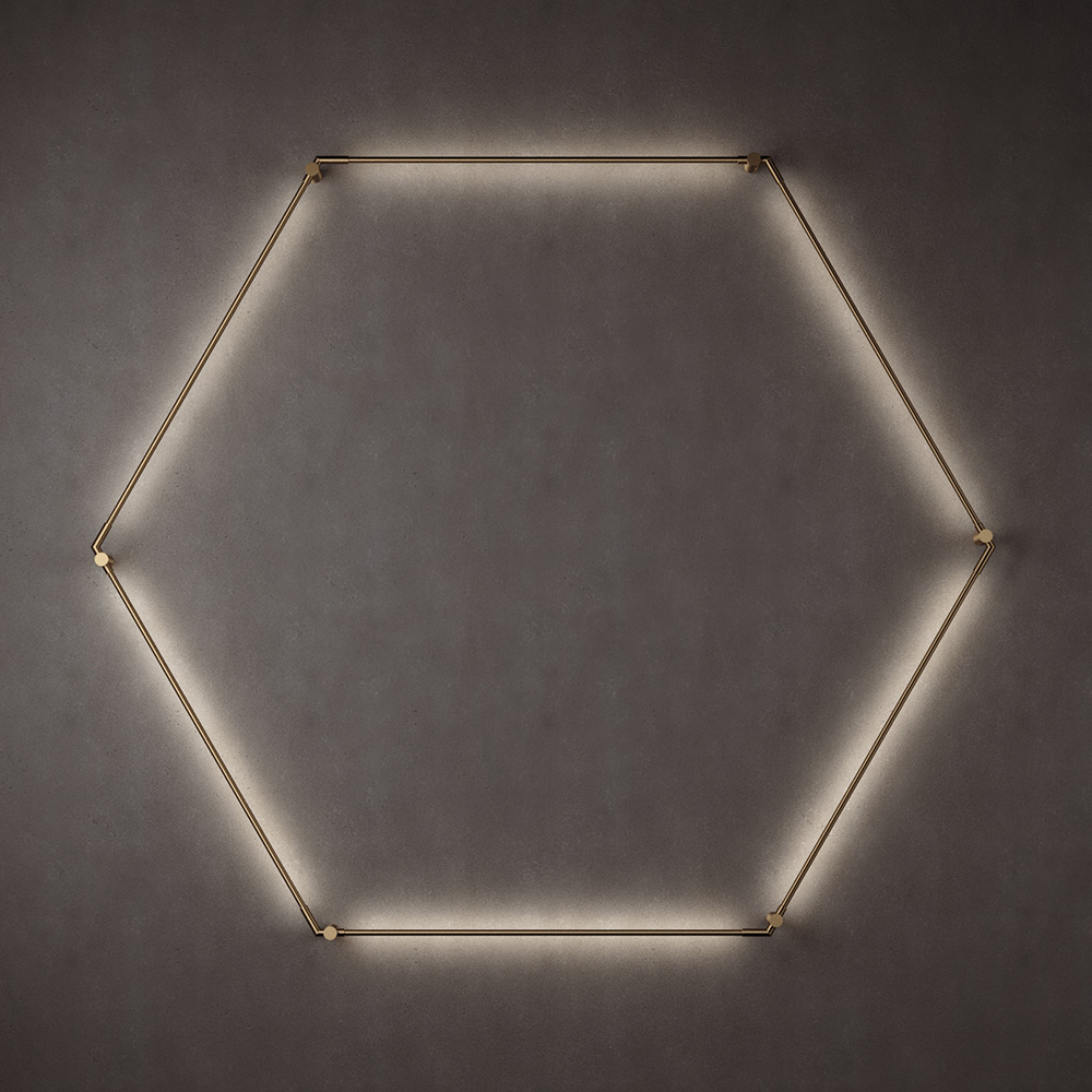 THIN Primaries Wall Hexagon Настенный светильник декор настенный с фоторамками воспоминания 190 х 156 см