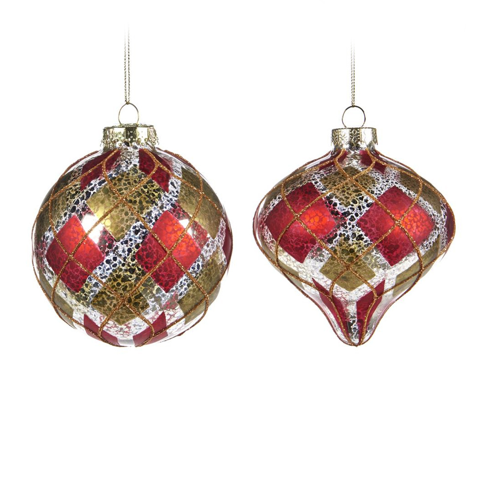 

Antique Tartan Набор из 2 новогодних украшений