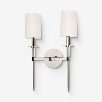 Amherst Double Polished Nickel Бра