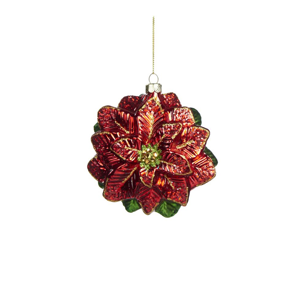 

Poinsettia Flower Набор из 6 новогодних украшений