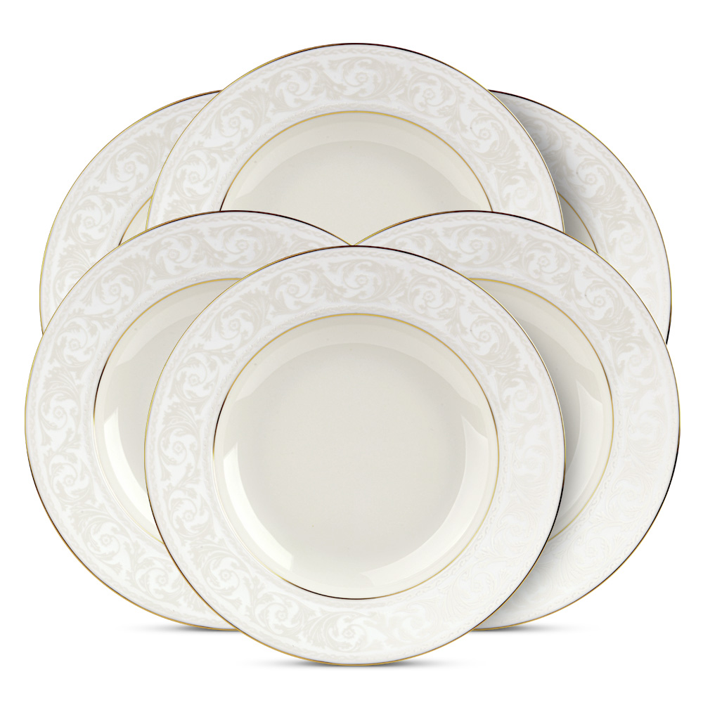 Versailles Набор из 6 тарелок для супа набор плоских тарелок из чешского фарфора