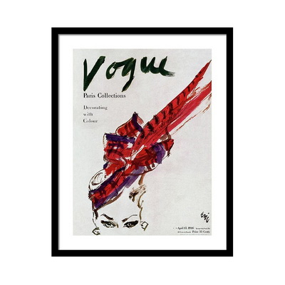Vogue Magazine Cover Featuring Model Dorian Leigh Постер Vogue Magazine Cover Featuring Model Dorian Leigh Постер