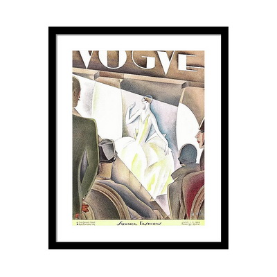 Vintage Vogue Magazine Cover of an Audience Постер Vintage Vogue Magazine Cover of an Audience Постер