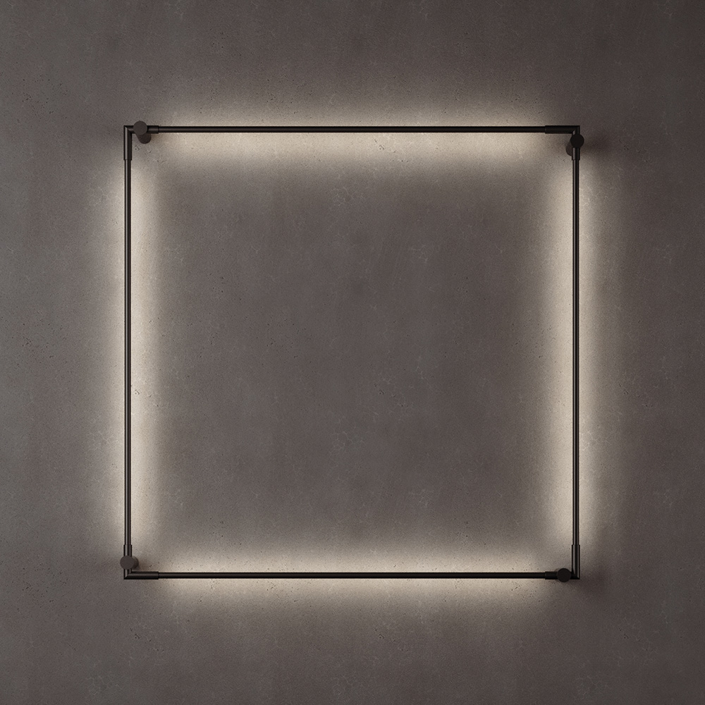 THIN Primaries Wall Square Настенный светильник крючок настенный двойной доляна 6×6×1 см цвет прозрачный