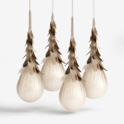 Feather Drops Набор ёлочных игрушек 4 шт. 40 см