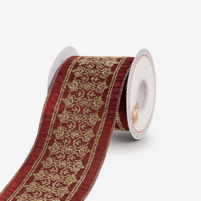 Лента Decor Burgundy and Gold