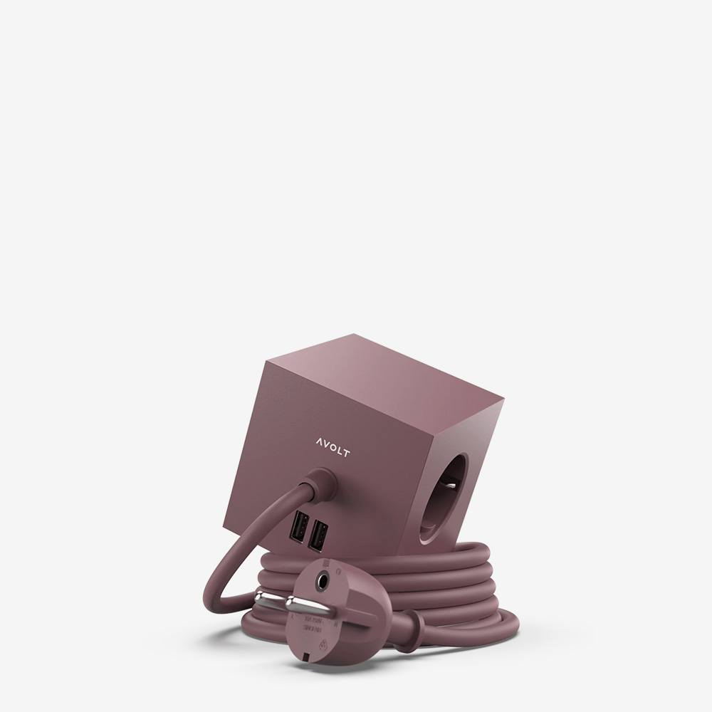 

Square 1 Rusty Red Удлинитель USB-A 1,8 м