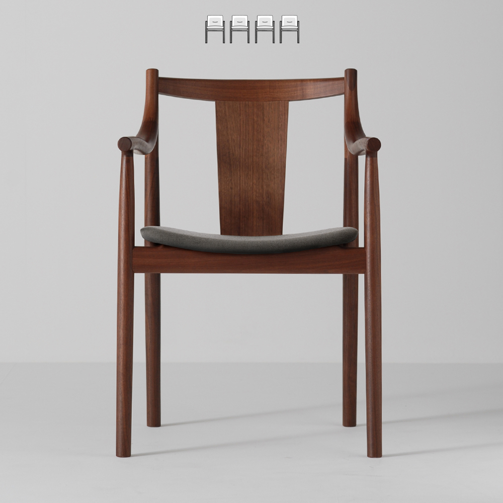 Chorus Black Walnut Комплект из 4 стульев torii “dining” gesso bronzo комплект из 4 стульев