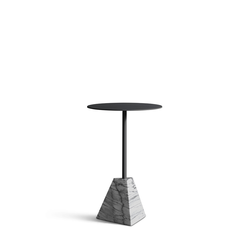 Knockout Pyramid White/Black Стол приставной brink стол кофейный
