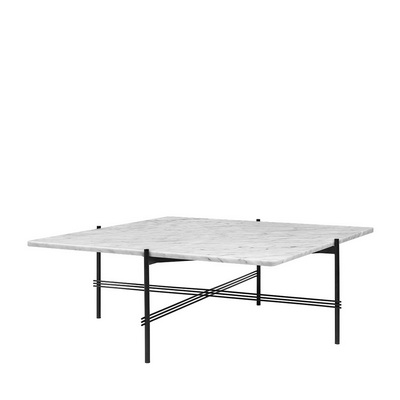 TS Black / White Carrara Marble Стол кофейный