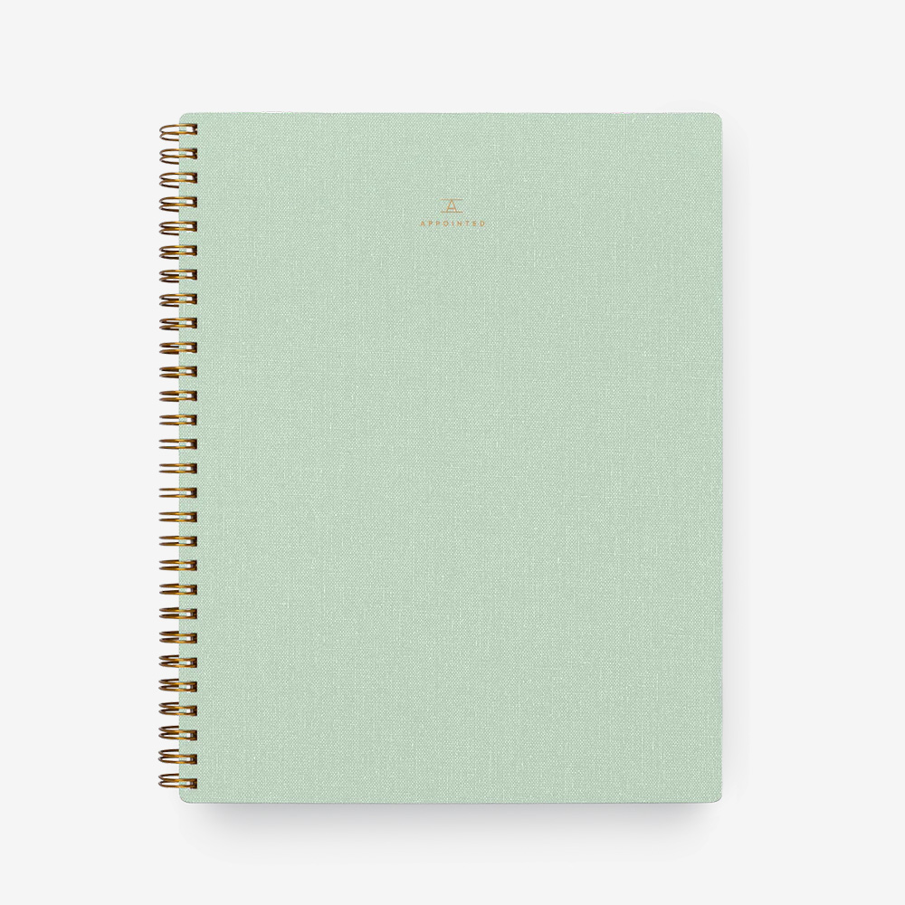 The Notebook Blank Mineral Green Блокнот signature green бумажник