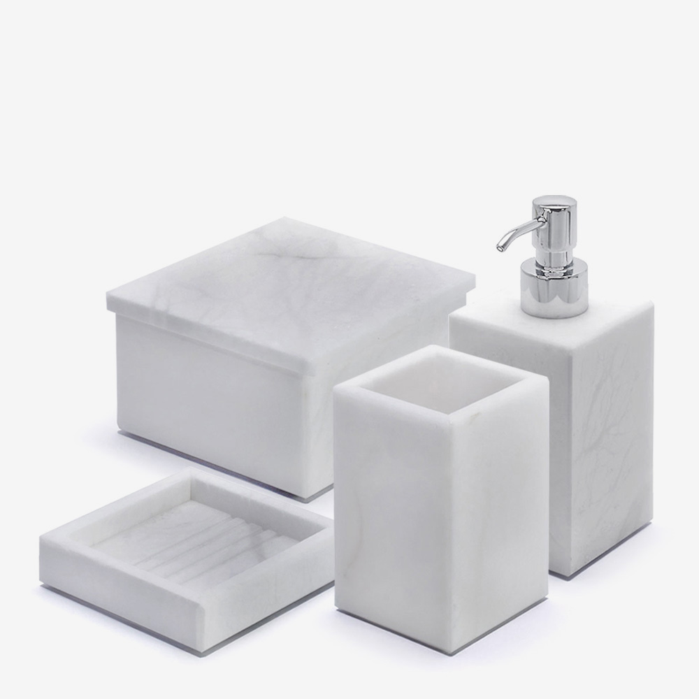 Alabaster / Pitti Набор для ванной комнаты набор для ванной комнаты море 4 предмета дозатор 300 мл мыльница 2 стака