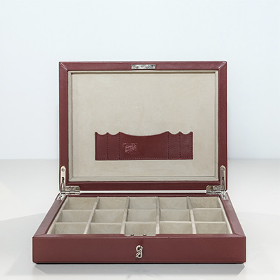 Cufflink Box Red Шкатулка для запонок L