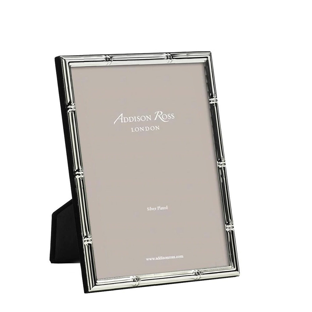 Bamboo Silver Plated Рамка для фото 20x25 фотоальбом на 200 фото с 2 местами под фото на обложке