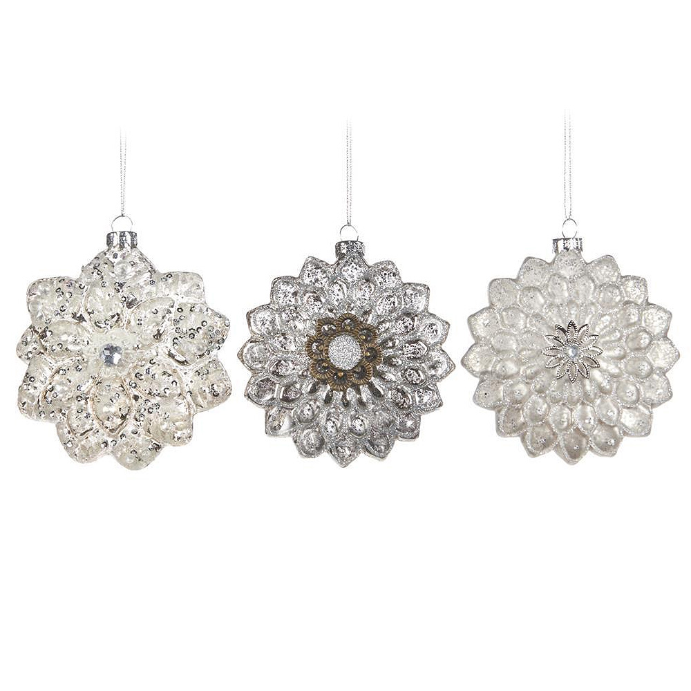 

Snowflake glass Новогоднее украшение 3 шт.