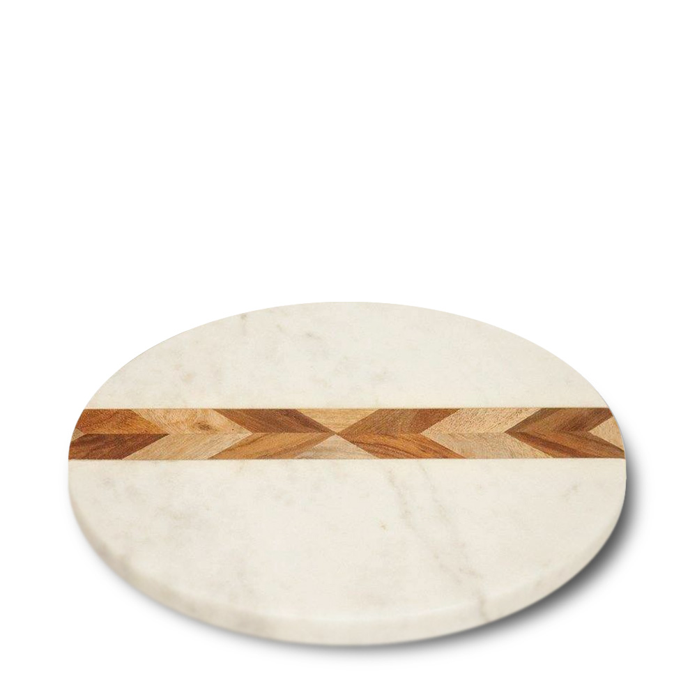 Marble & Wood Mosaic Сервировочная доска мыльница fixsen wood белая дерево fx 110 4