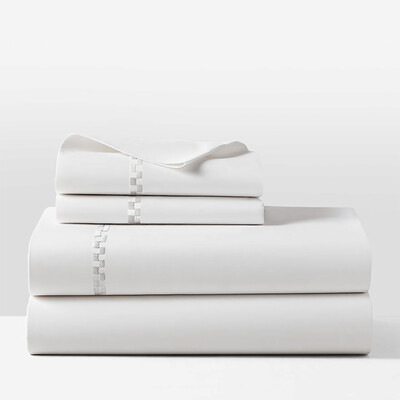 Комплект постельного белья 4 предмета белый Suadiye King 