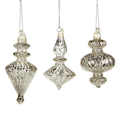Antique Silver Набор из 3 новогодних украшений Antique Silver Набор из 3 новогодних украшений